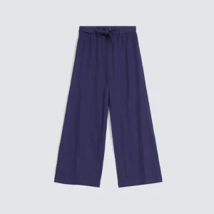Wide Leg Trousers Belt Detail