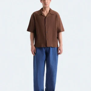Textured Resort Collar Shirt